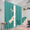 2pcs 2D flat printing Drapes Hand holding flowers grow pace Fabric Without Electricity All Season Party & Holiday Decor Use for