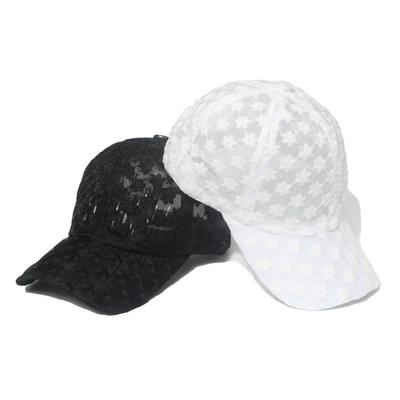 Berretto da baseball con piccoli fiori in pizzo da donna, estivo, alla moda, in cotone traspirante, casual, in rete, con berretti da sole, Gorras