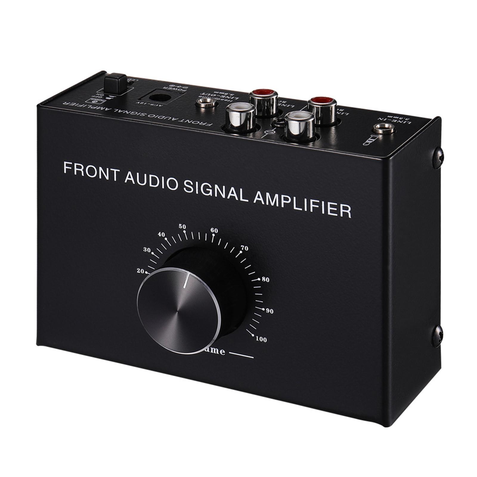 

2 Channel Stereo Sound Preamplifier Headphones Amplifiers Volumes Control Preamp Amplifiers 3.5mm Preamplifier