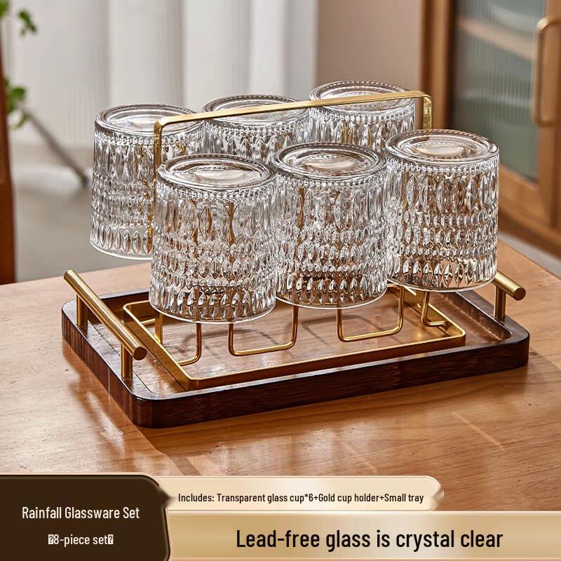 Star Embossed Heat-Resistant Glass Cup
