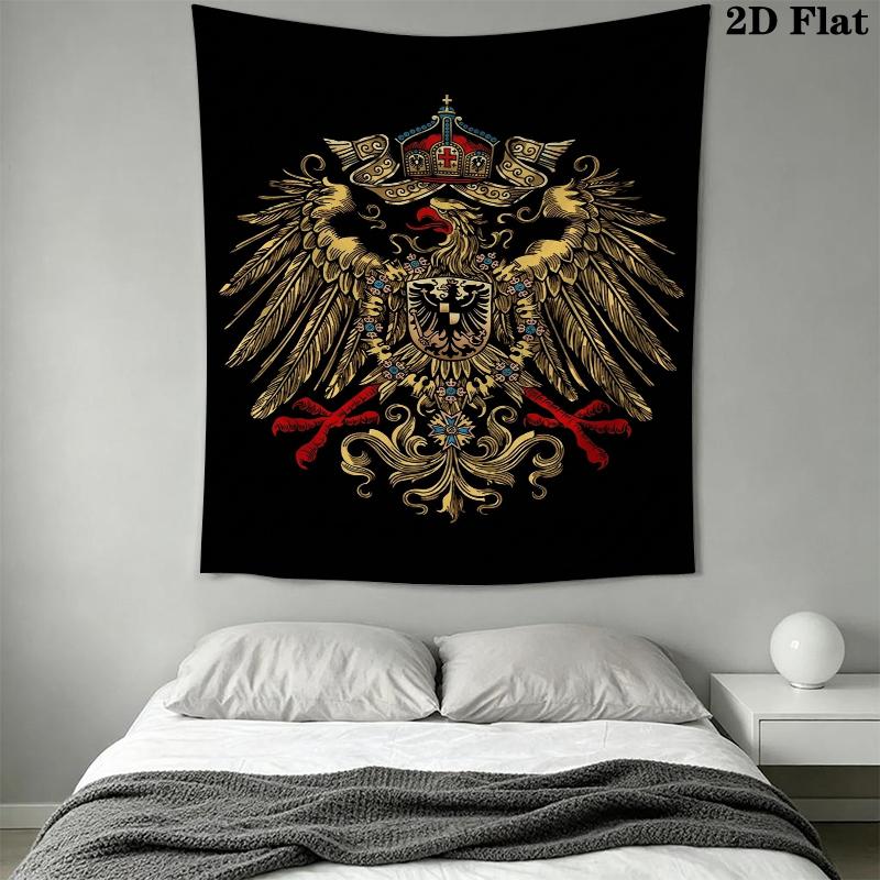 Deutsches Kaiserreich Wandteppich Ästhetischer Wandbehang Bedruckter Stoffdecke Dekorative Wandteppiche für Schlafzimmer Wohnzimmer Heimdekoration