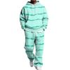 Men's Hoodie and Sweatpants Set with Elastic Waist, Casual Two Piece Outfit