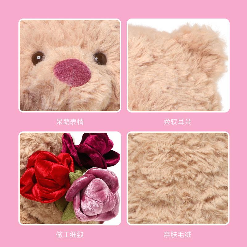 Nina Bear Plush Toy – Cute Stuffed Animal Doll, Perfect Valentine's Day Gift for Girls & Best Friends, Birthday Present