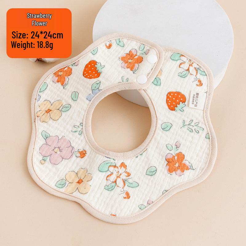 A-Grade Soft Cotton Newborn Waterproof Bib 
