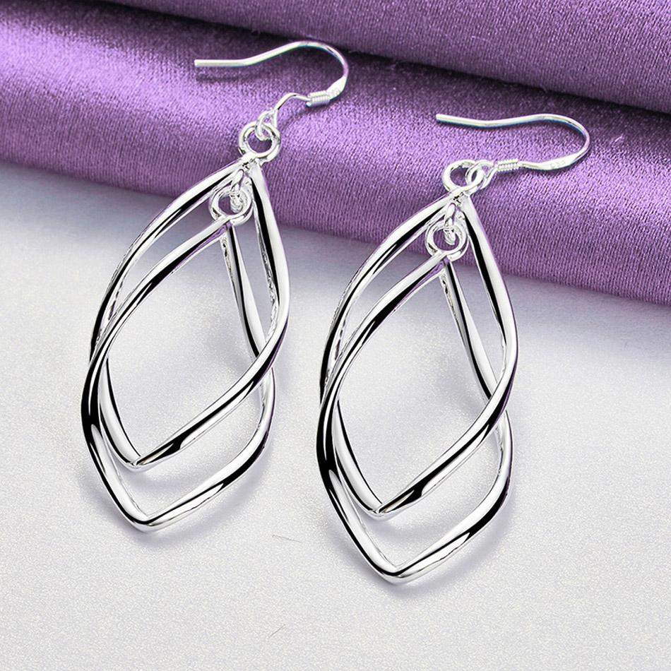 

CHSHINE изысканные серьги из стерлингового серебра 925 пробы высокого качества, модные украшения, элегантные женские висячие длинные свадебные серьги 6.20*1.80cm