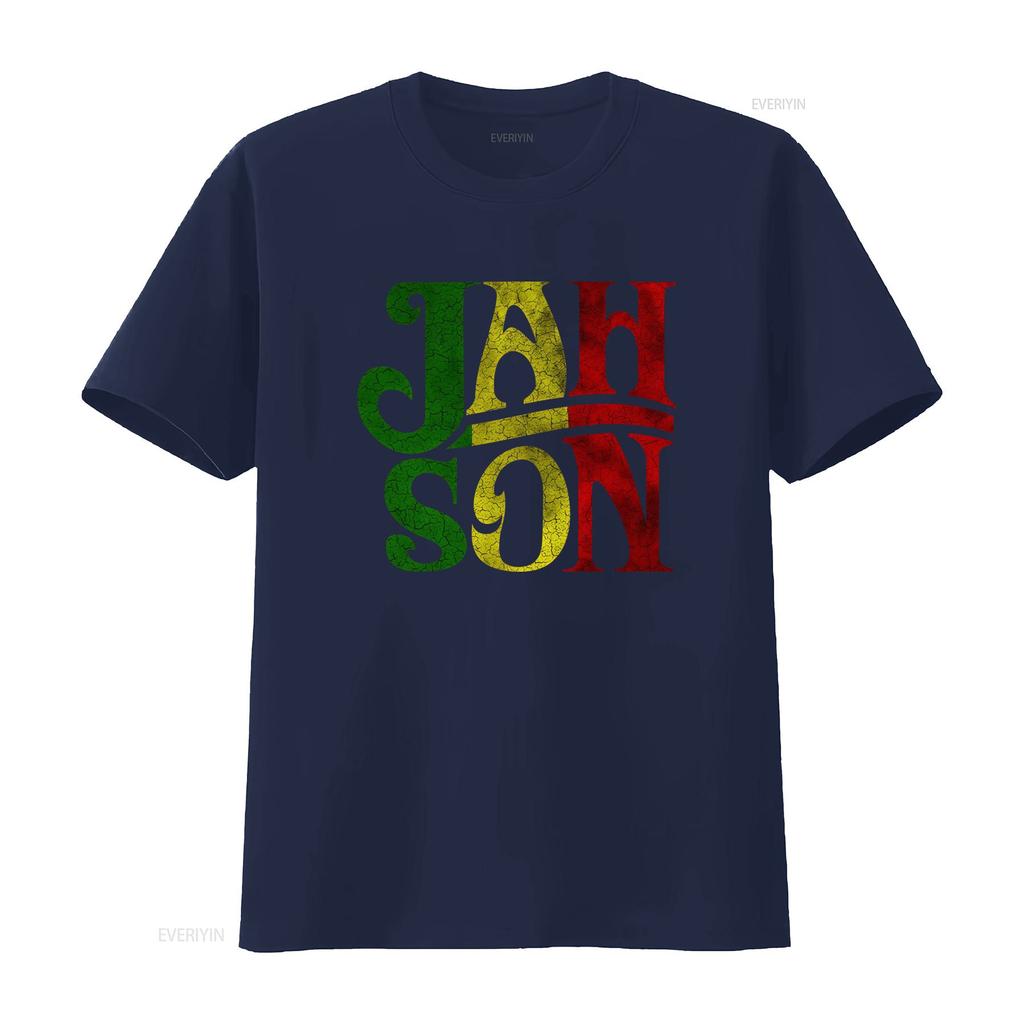 Jah Son T Shirt Rasta Rastafari Babylon Irie Ska Reggae Jamaica Africa Ethiopia Print Vintage Unisex Homme Versatile