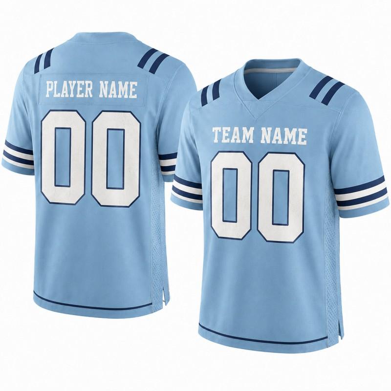 American Football Jersey Adults Kids Custom Team Name Number Sublimation Print Breathable Nylon Sportswear