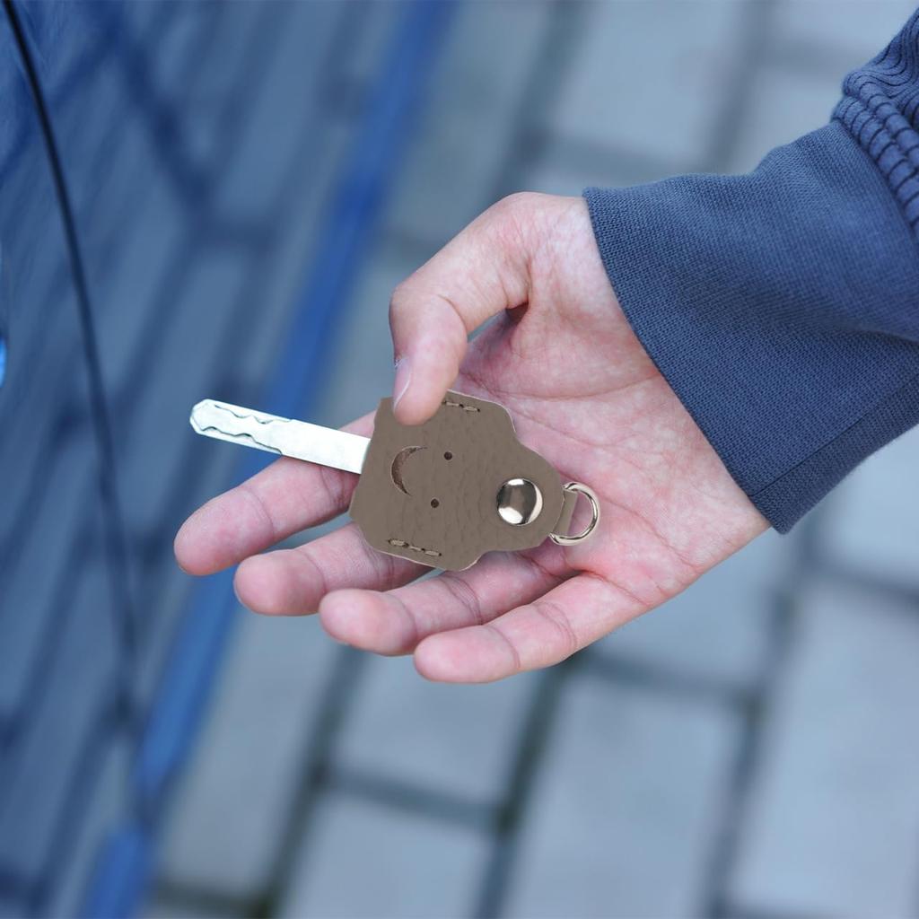 LIFKOME Key Head Cover, Convenient Key Cover, Cute Car Key Case, Key Identifier Cap,