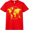 World Map T-Shirt Globe Travel Geography Explorer Teacher Gift Graphic Tee
