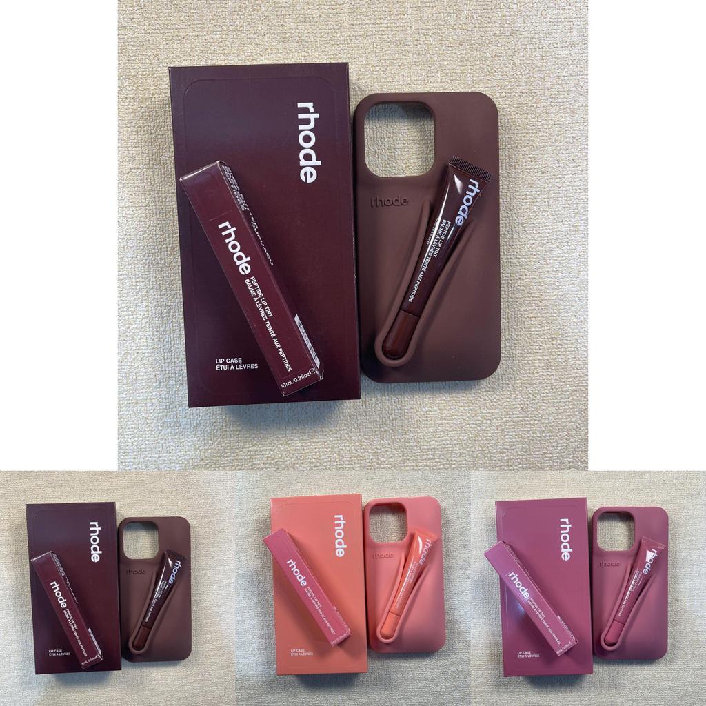 Rhode Lip Gloss Silicone Phone Cover Set For Iphone16 With Creative Design