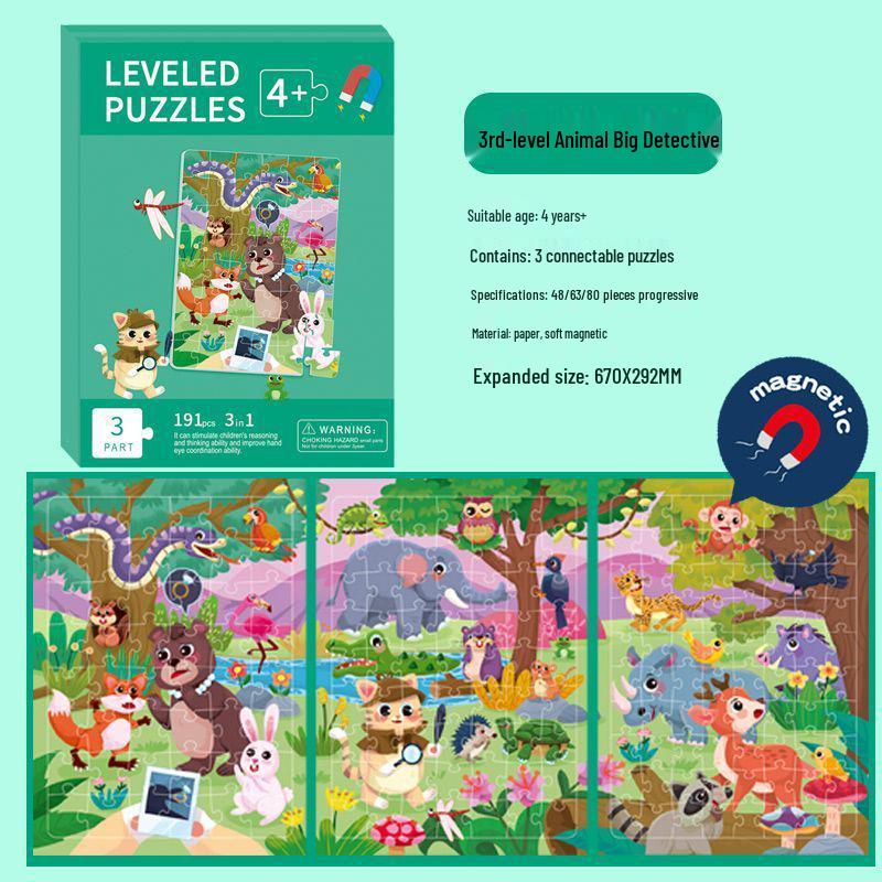 

Большой магнитный пазл «Принцесса» для детей 3-6 лет: Развивающая игрушка в подарок для девочек