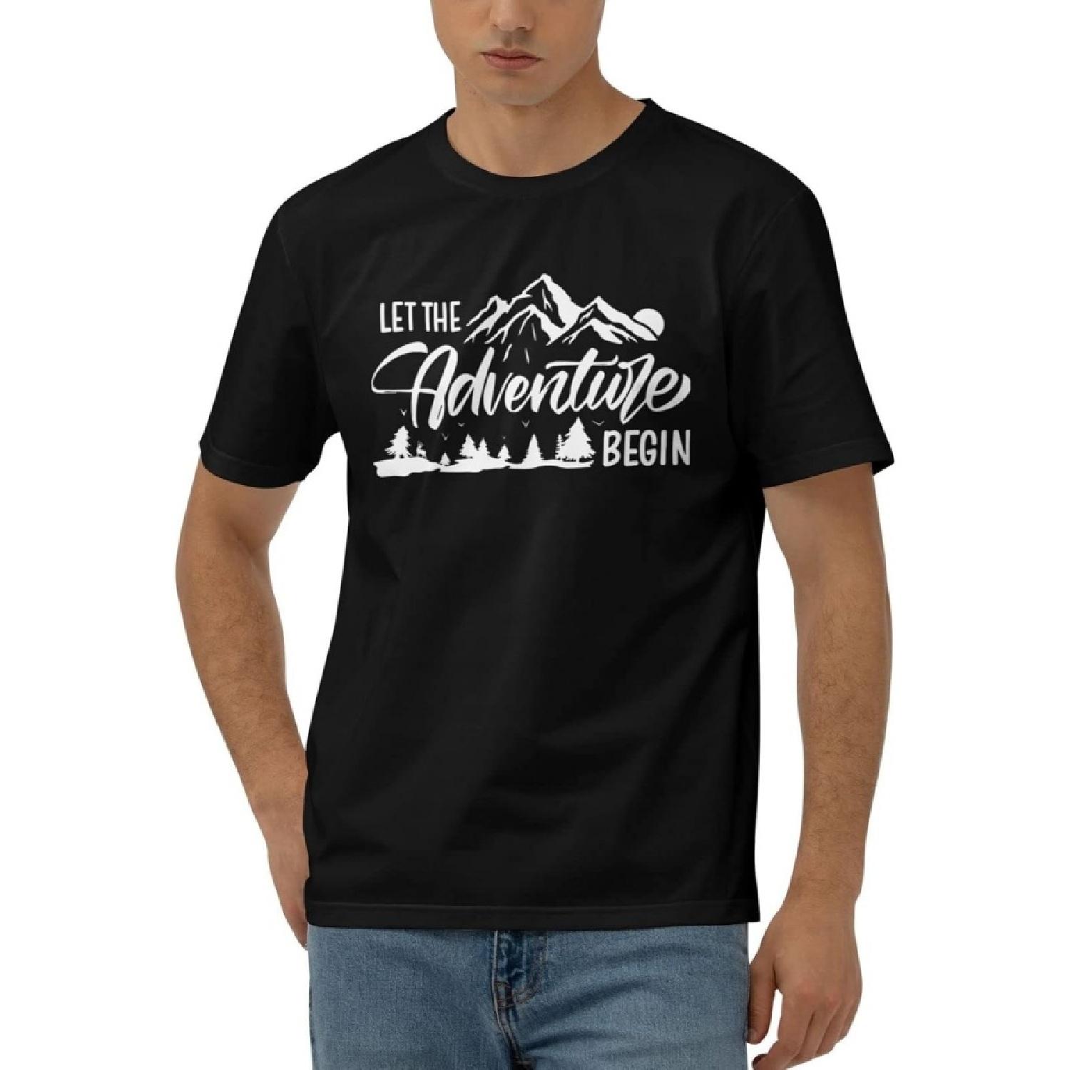 

Dsoluuing Funny Womens Shirts Let The Adventure Begin T Shirt Funny Men Shirts XXXXXL різнокольоровий