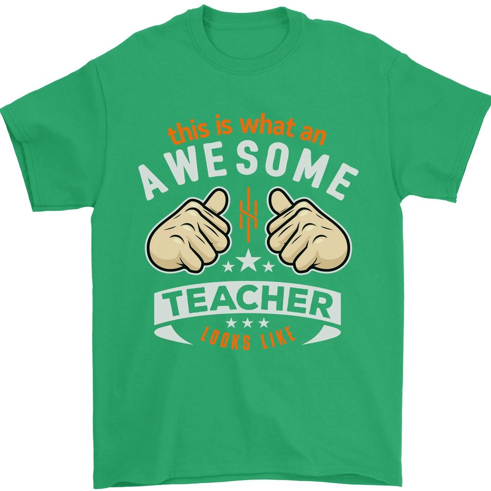 Awesome Teacher Looks Like Teaching Funny Unisexs TShirt 100 Cotton