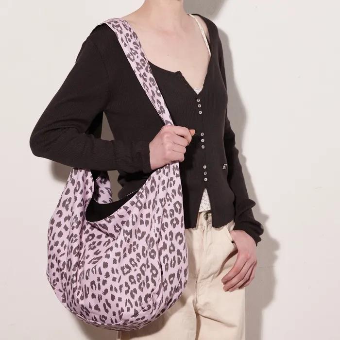 Leopard Reversible 3-way Hobo Bag_3color