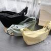 Korean-Style Harajuku Minimalist Waffle Pattern Crossbody Dumpling Bag