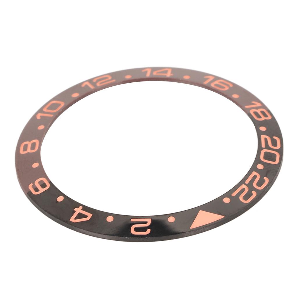 Uhr Keramik Lünetteneinlage Ersatz Schutz Uhrenlünetteneinlage Zubehör Schwarz Rosarot 1,6 Zoll