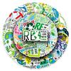 50 Earth-Friendly Stickers: Environmental Slogans & Cartoon Logos for Graffiti and Decoration