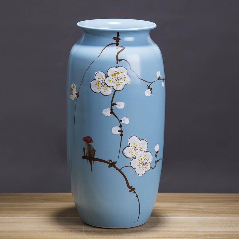 Moderní čínská keramická váza na sušené květiny – Kreativní domácí dekorace