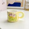 Ins Cute Tulip Mug Design Sense Ceramic Water Cup Souvenir Event Gift Office Coffee Cup