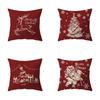 Poszewki na poduszki z motywem świątecznym Akcesoria samochodowe Biuro Święty Mikołaj Salon Sofa Dom Poszewki na poduszki