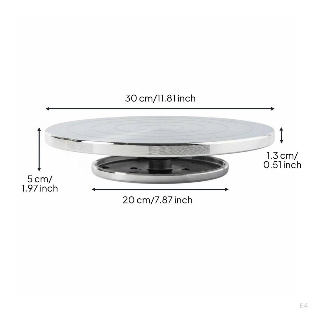 Aluminum Clay Turntable Smooth Rotation Pottery Banding Wheel Versatile Use Sculpting