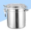 5 Inches Stainless Steel Airtight Food Storage Container Sealed Can for Coffee Beans Tea Leaves Biscuits Flour Sugar Home