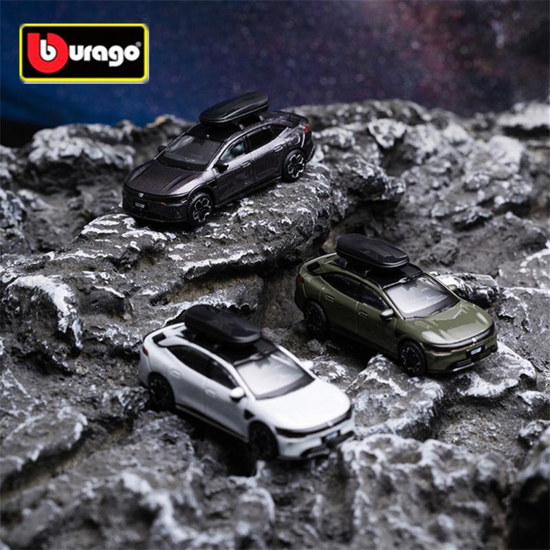 Burago 1:64 ZEEKR 007GT Legierung Kombi Automodell Druckguss Metall Sport Neuenergie Fahrzeug Automodell Simulation Kinderspielzeug Geschenk