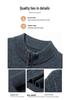 Men's 100% Pure Wool Thickened Cardigan Jacket - 600g High-End Zipper Sweater