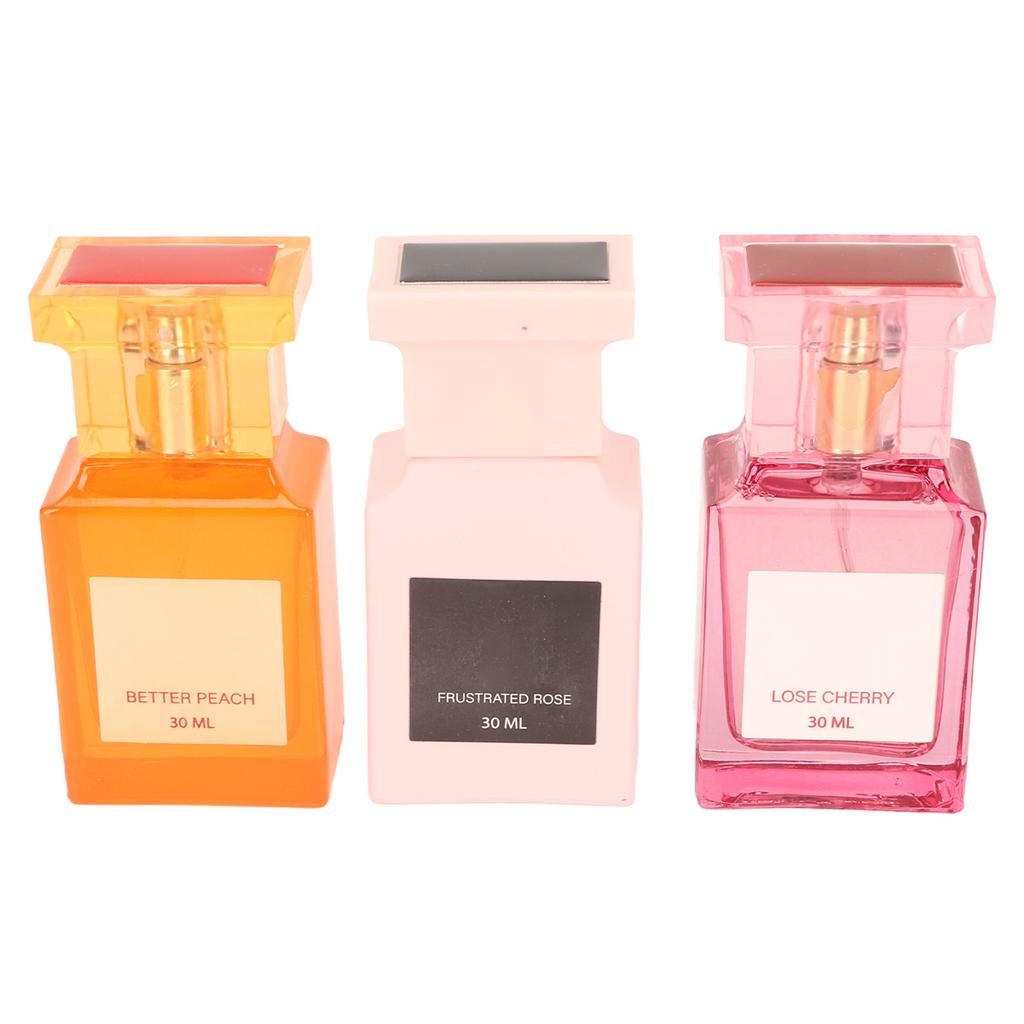 3pcs Women Perfume Spray Floral Fruity Refreshing 3 Different Fragrance Fine Mist Perfume Set 30ml