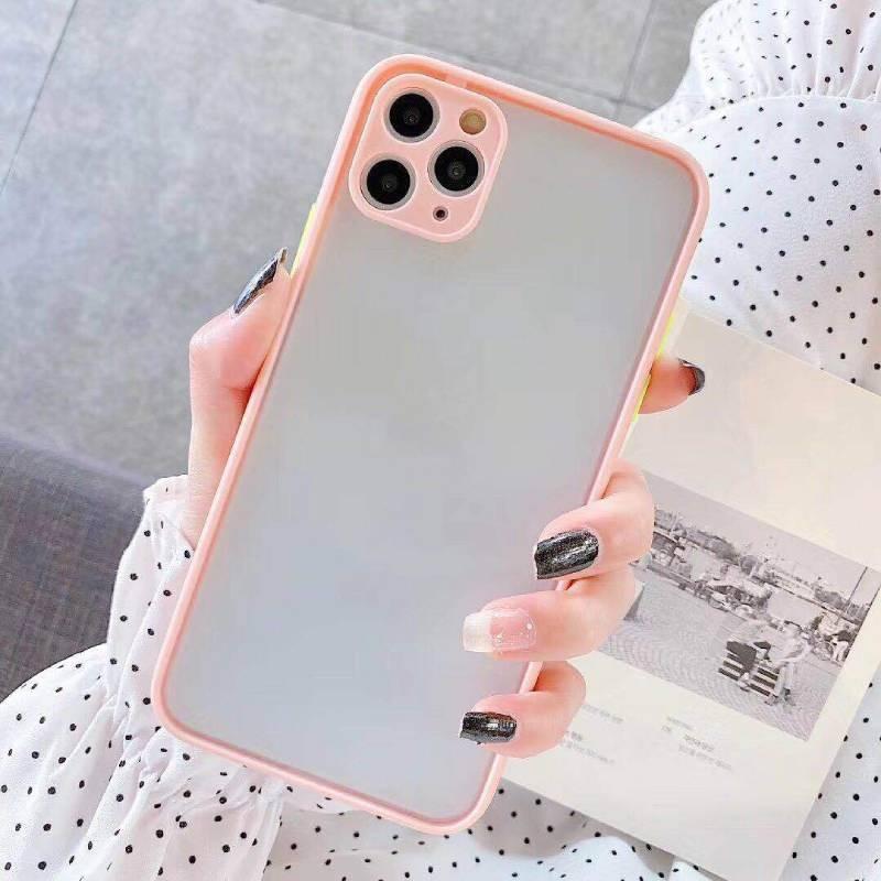 Стильный матовый ТПУ чехол 16 для моделей Apple 11 12 13 Pink 16plus