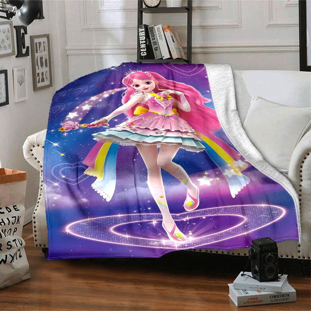 1pc Catch Teenieping Magic Sweethear (4) Blanket, Gift, for Men and Women, Soft Blanket, Good for Sofa Bed Couch Travel, Lightweight Flannel Blanket