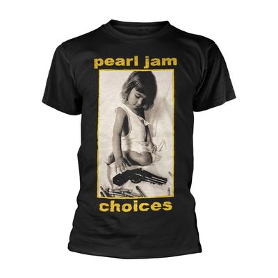 Camiseta Negra Pearl Jam 'Choices' - NUEVA