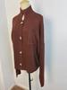 2024 New Women's Stand Collar Cardigan Sweater - Solid Color Knitwear for Autumn/Winter