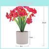 Artificial Flower Matthiola Incana Silk Screen Print For Home Garden Decor With Plastic Material