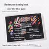 Blue Fruit Acrylic Cardstock Drawing & Doodling Mini Watercolor Pocket Book with Thickened Blank Pages