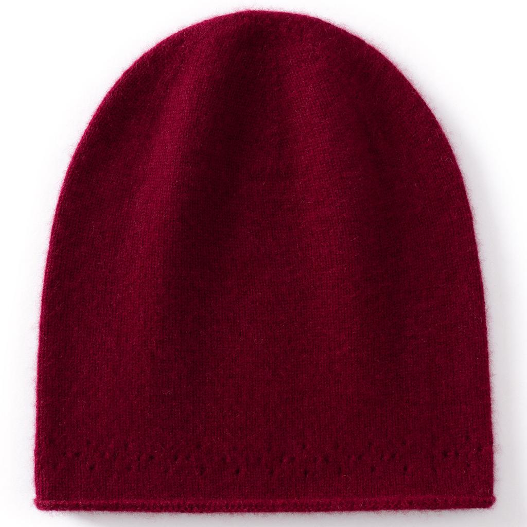 One seamless cashmere autumn and winter new men's and women's simple warm ear protection cold knitted hat