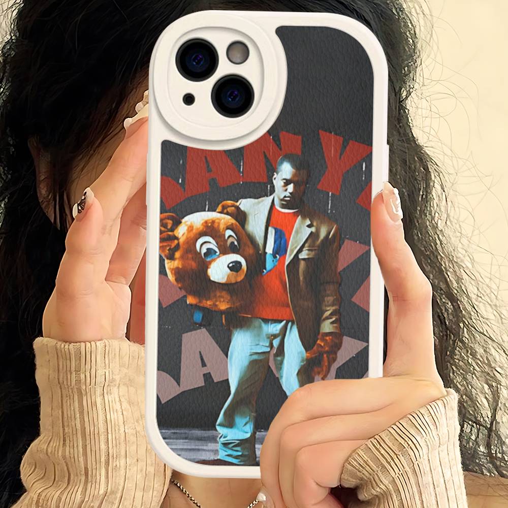 American K-Kanye Pop Rapper W-West Phone Case For IPhone 16 15 14 13 12 11 Pro Max Plus Shockproof Leather Cover