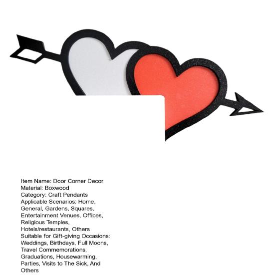 Valentinstag Tür-Eckdekoration, Bauernhaus, rustikales Holz, Liebesherz, Türrahmenschild, Haustürkantenaufsatz, Sitter-Ornament, Partyzubehör