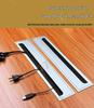 Aluminum Alloy Desk Cable Management Box with Brush Grommet
