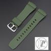 Eik Gummireim For Casio G-Shock GA-2100 GM-2100 Hurtigutløser TPU Resin Herre Sport Dykkerklokkereim Armbånd Tilbehør 16mm
