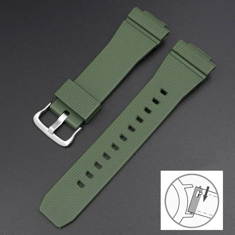 Eik Gummireim For Casio G-Shock GA-2100 GM-2100 Hurtigutløser TPU Resin Herre Sport Dykkerklokkereim Armbånd Tilbehør 16mm