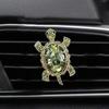 1pc Crystal shiny cute Turtle Air Outlet Decorations Car Air Conditioner Air Vent Personalized Interior Decoration Accessories