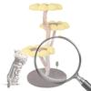 Sunflower Cat Tree with Scratching Post Cat Climbing Frame Anti-Slip Lovely Cat Jumping Platform for Pet Playground Small Nest