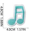 Iron-On Embroidery Patch, Music Note & Earphone Love Cloth Sticker, Decorative Applique For Clothes Schoolbag, Boys Diy Accessories