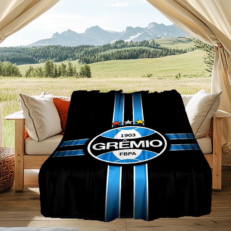 1PC Grêmio FBPA Printed Soft Flannel Blanket Throw for Adult Bedroom Living Room Sofa Camping Travel Fan Gifts Christmas Gifts
