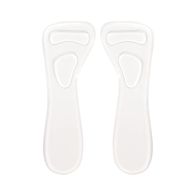 Силиконовые самоклеящиеся моющиеся комфортные подушечки для высоких каблуков One Size прозрачный