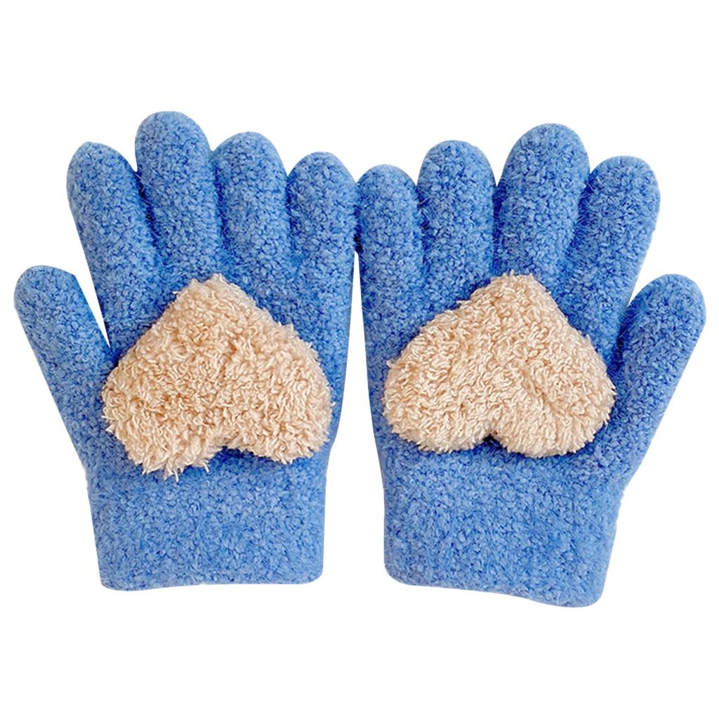 Buffydeer Knit Ages for Girls and Warm and Cute Winter Thick and Warm for Winter Play In the Perfect for School or Kindergarten Kids' Mittens, Unisex,