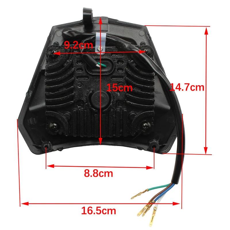 H22 LED Headlight Bulb with E-mark Lens, Daytime Running Light, High/Low Beam for KTM Enduro Motorcycle Modification.