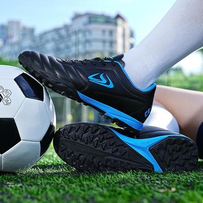 Low-top Football Shoes Men and Women Children Broken Nails Tf Artificial Turf Youth Students Leather Foot Training Sports Shoes