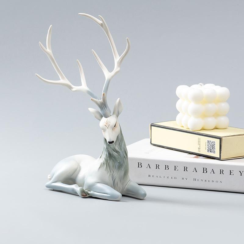 

Elegant Elk Resin Ornaments for Home and Office Decor
